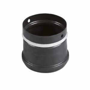 Zubehör - Pellet-Ofenanschluss Schwarz emailliert ø 80 mm