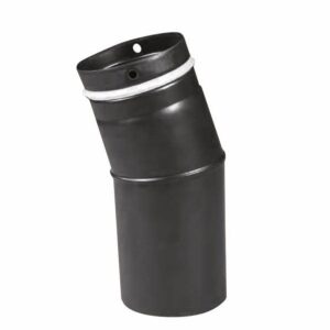 Zubehör - Bogen ø 80 mm schwarz emailliert 45°