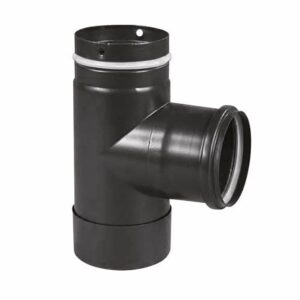 Zubehör - Kapselknie Schwarz emailliert ø 80 mm